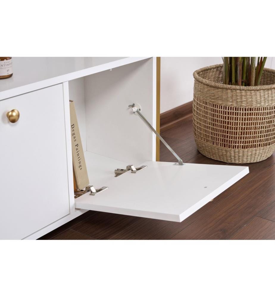 Console - Blanc / Or