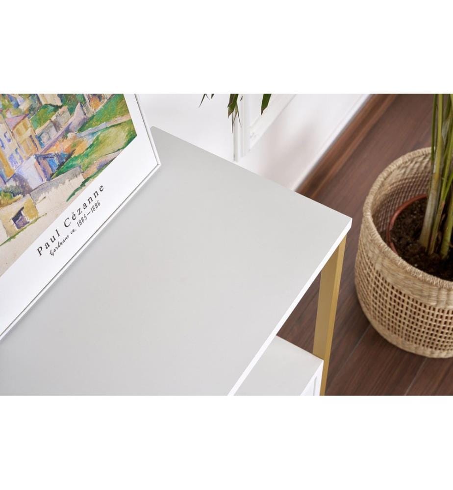 Console - Blanc / Or