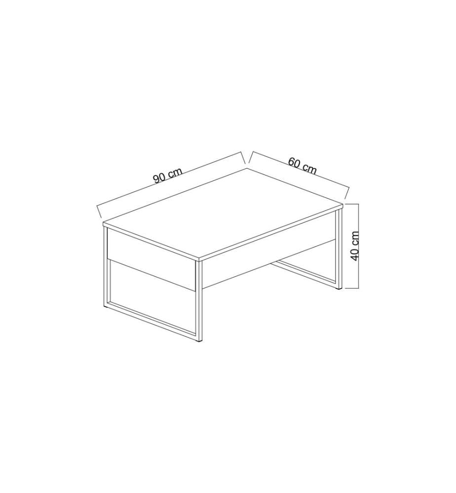 Couchtisch – Schwarzer Travertin