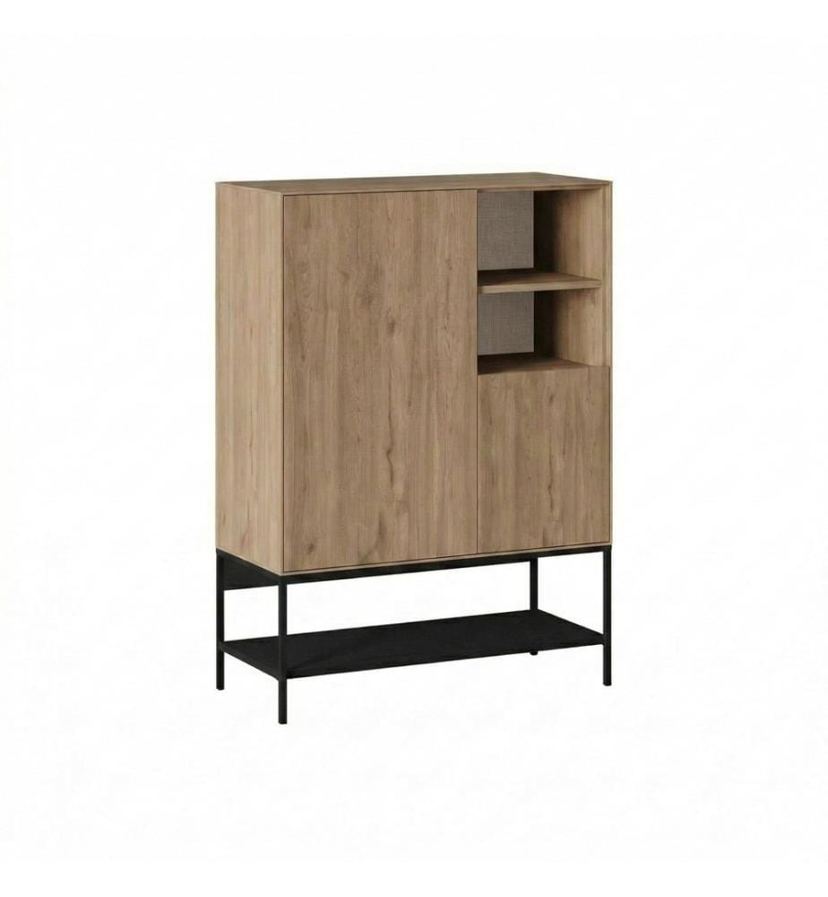 Sideboard – Eiche / Schwarz
