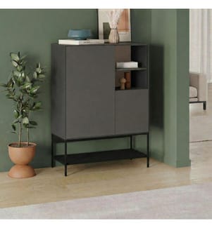 Sideboard – Anthrazit / Schwarz