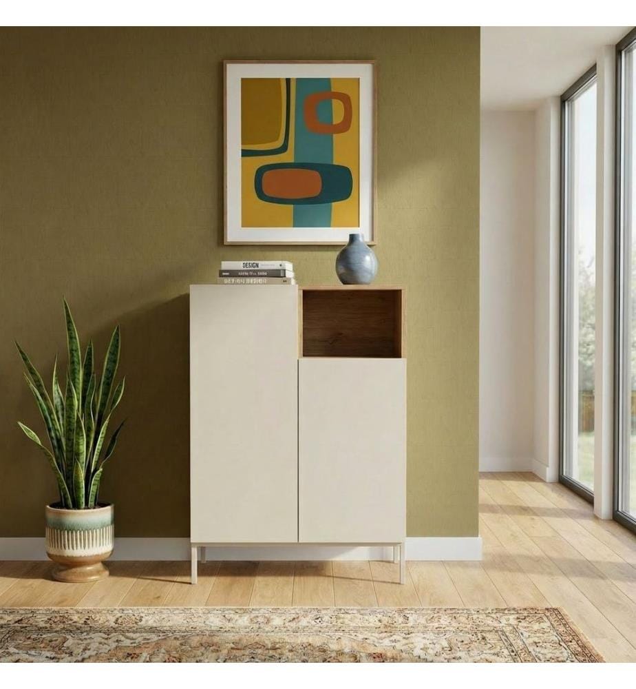 Sideboard – Santstone / Eiche