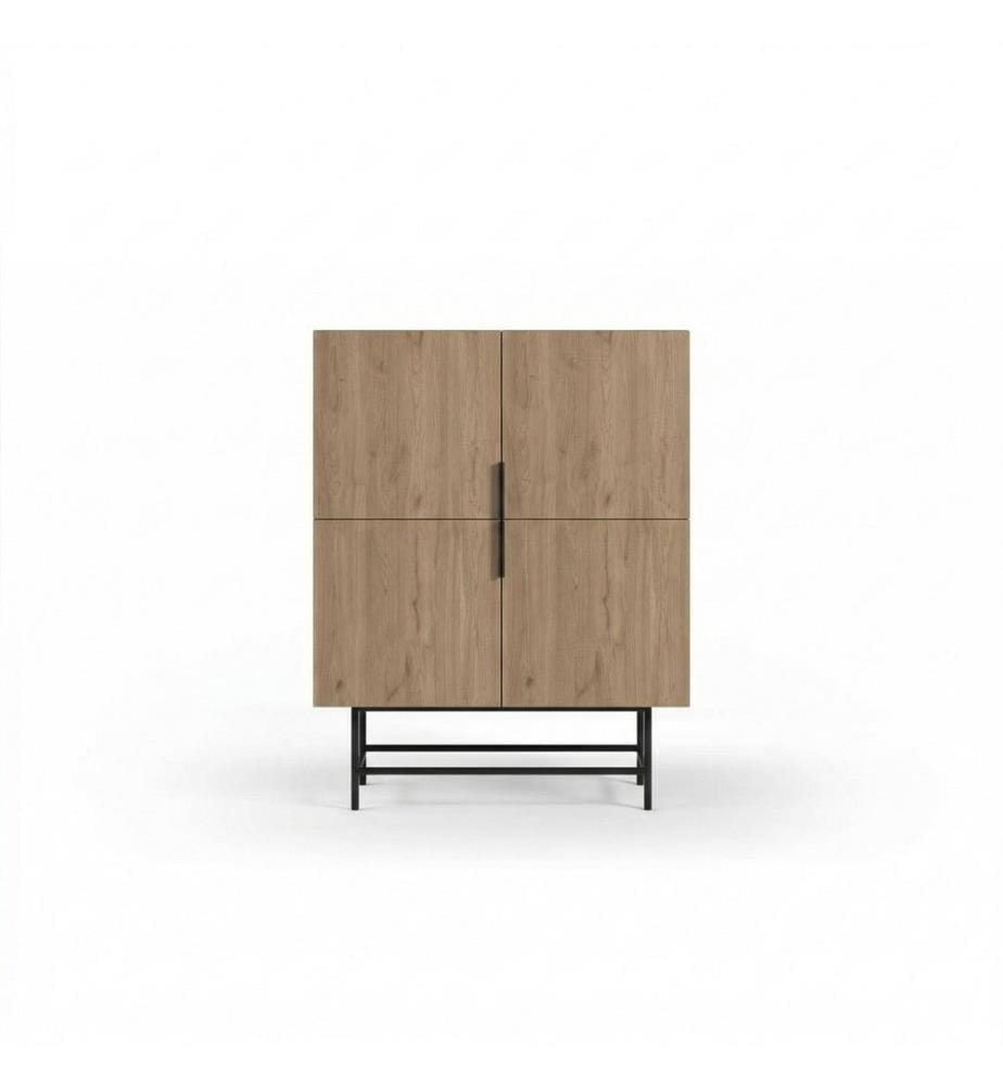 Sideboard – Eiche / Schwarz