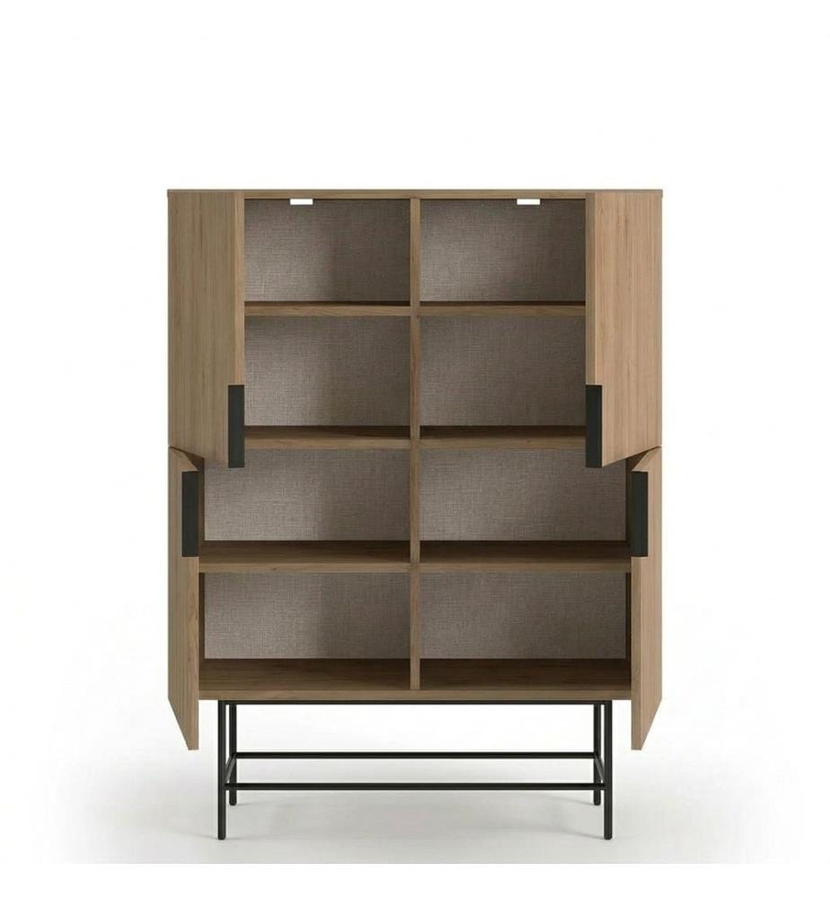 Sideboard – Eiche / Schwarz