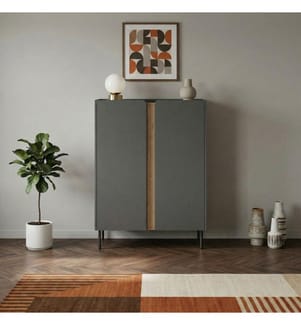 Sideboard – Anthrazit / Eiche