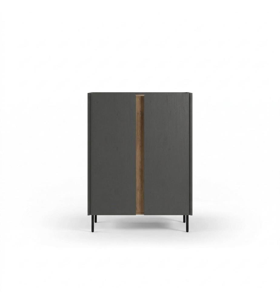 Sideboard – Anthrazit / Eiche