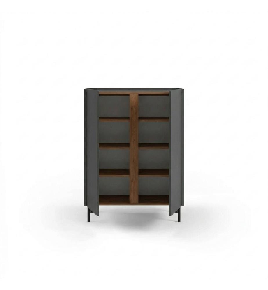 Sideboard – Anthrazit / Eiche