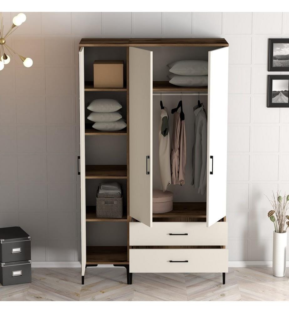 Schrank – Nussbaum / Creme