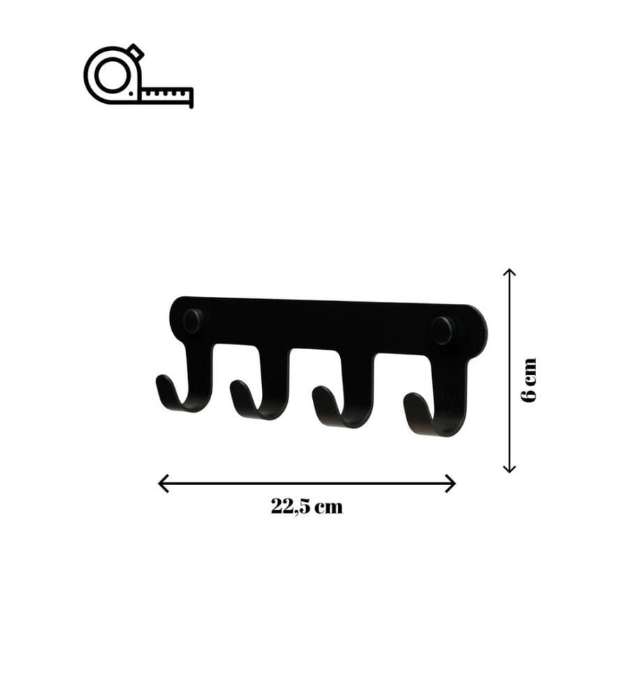 Wandhaken – Schwarz