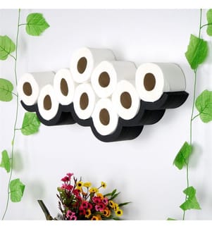 Toilettenpapierhalter – Schwarz