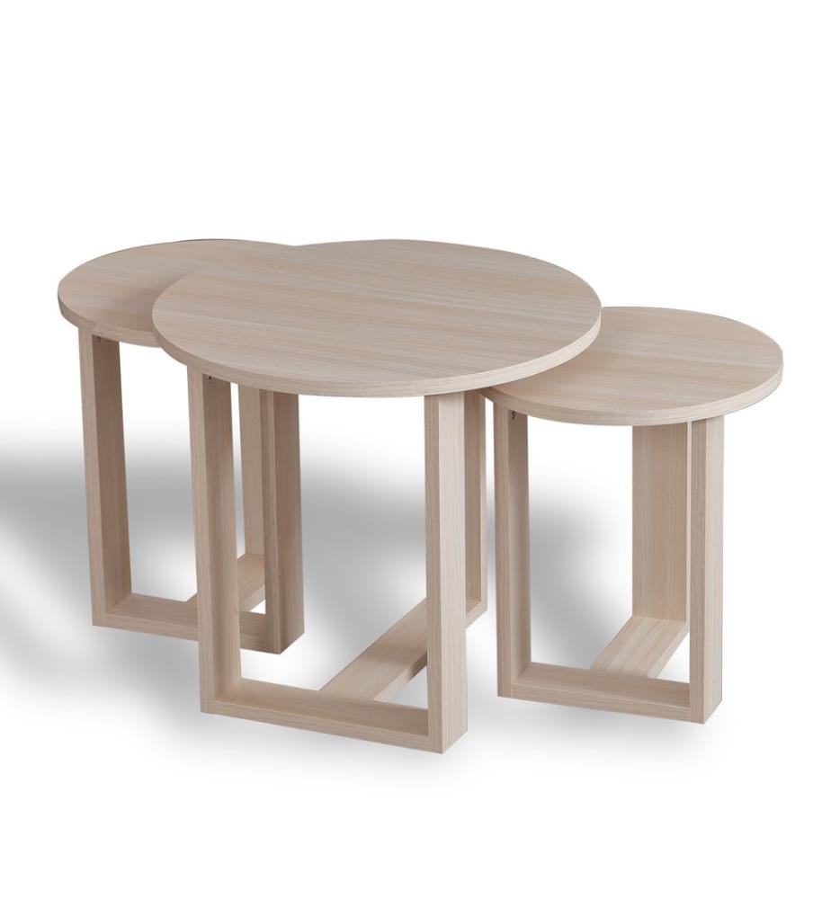 Ausziehbarer Tisch – 3-teilig – Eiche