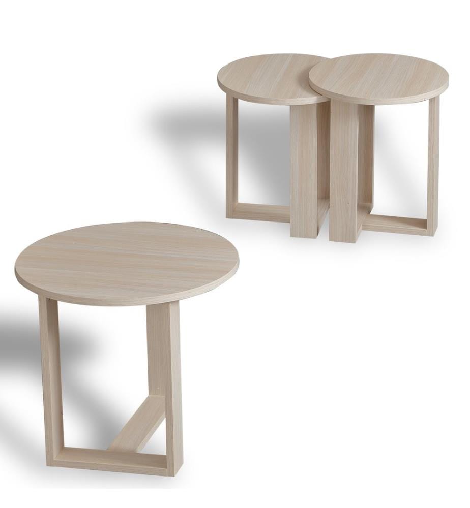 Ausziehbarer Tisch – 3-teilig – Eiche