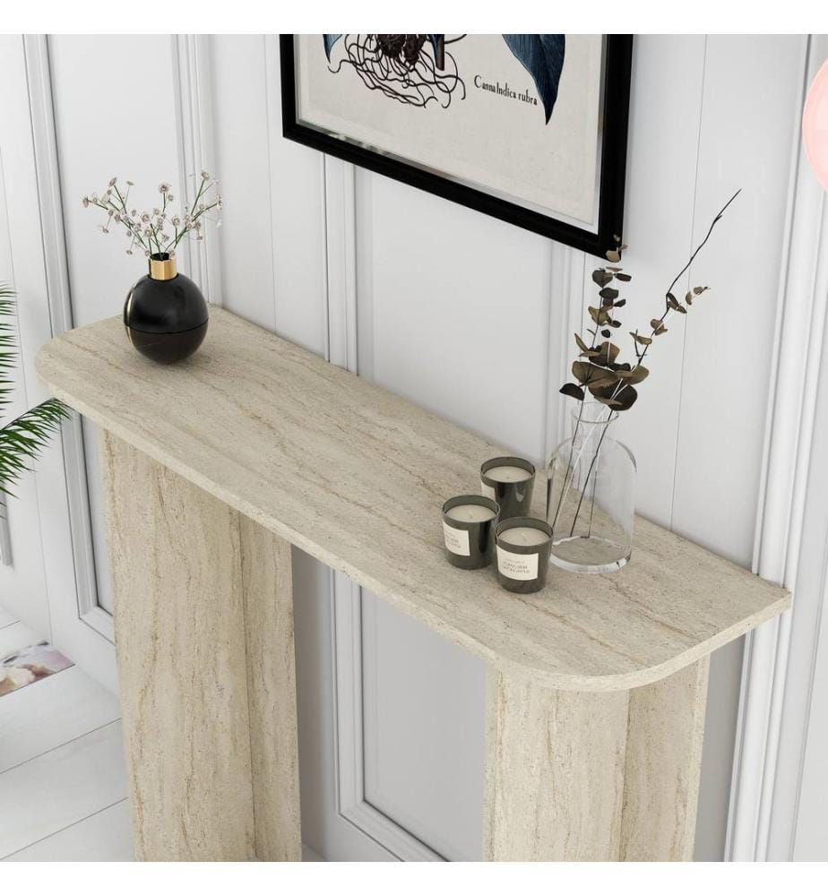 Table de maquillage - Travertin