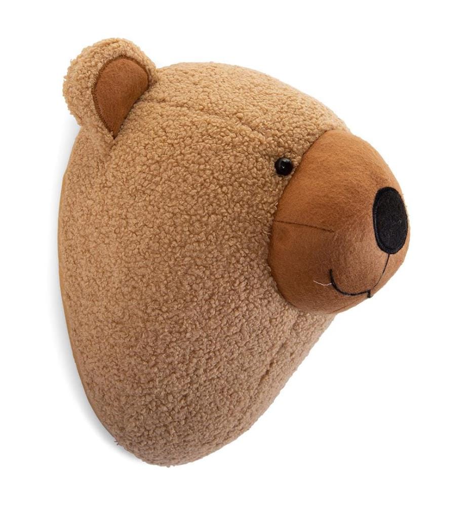 Trophäe Bär - Filz - Braun