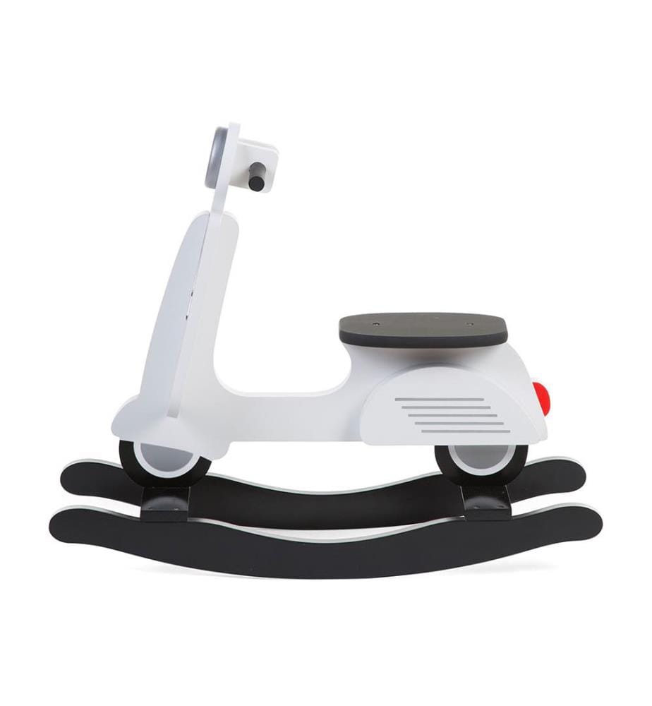 Schaukel-Scooter - MDF - Schwarz und Weiss