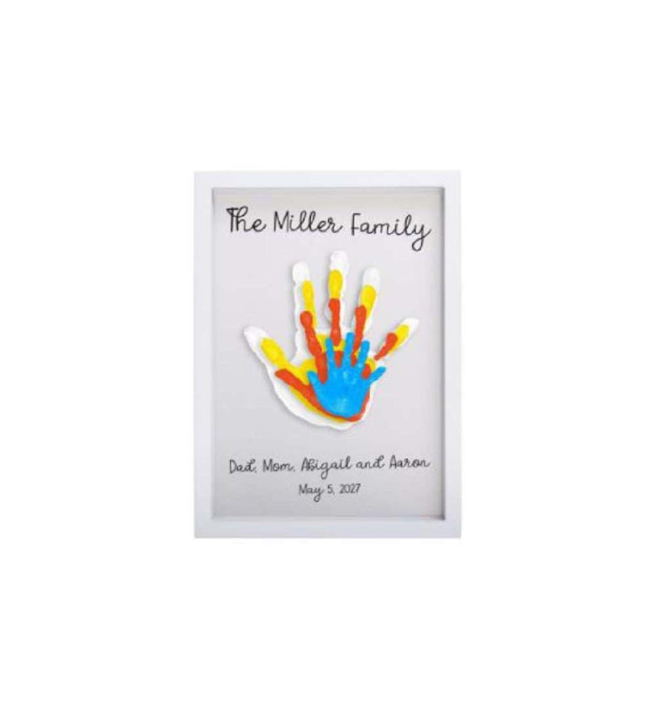 Handabdruckrahmen Familie