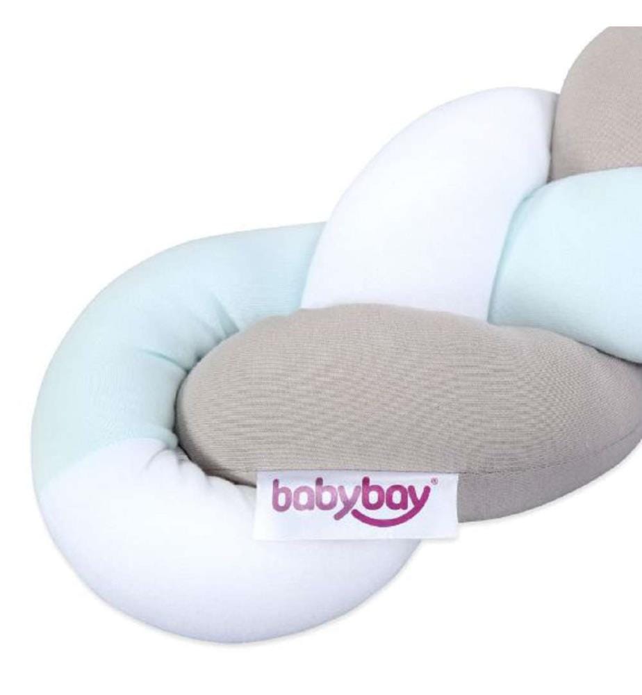 Nestchenschlange Geflochten Weiss/Beige/Aqua 280