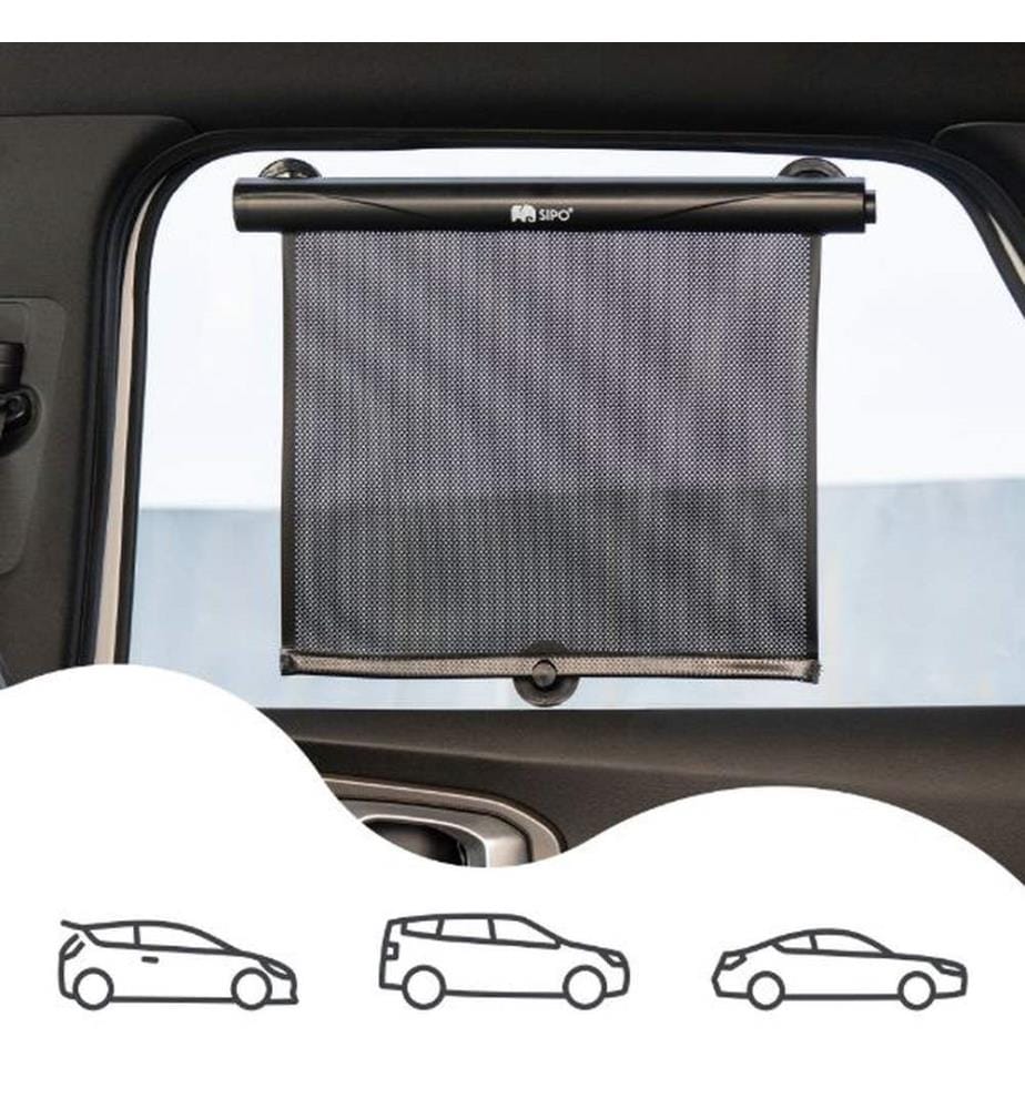 Auto-Roller-Sonnenschutz schwarz