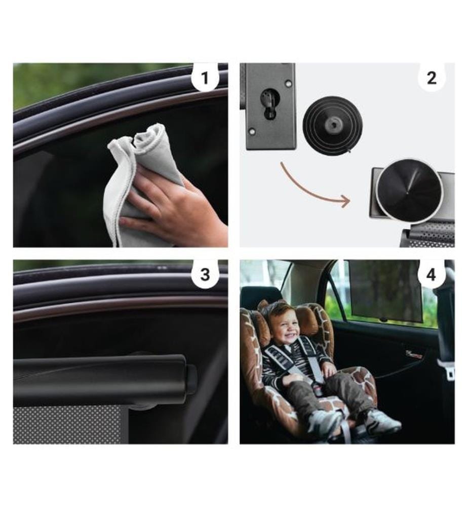 Auto-Roller-Sonnenschutz schwarz