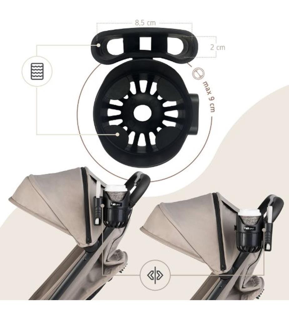 Kinderwagen Getränke- & Handyhalter schwarz