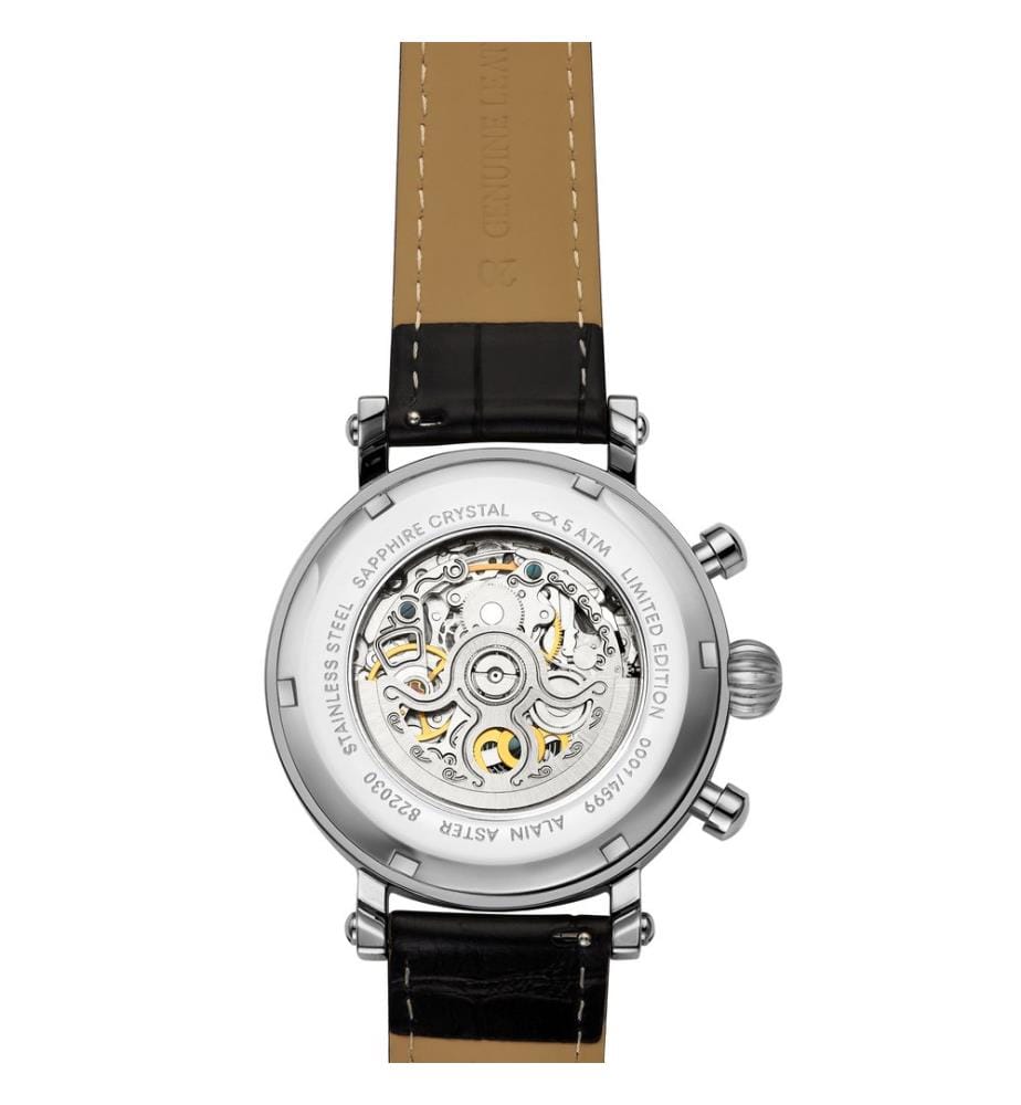 Automatische Skelett-Uhr - Schwarz