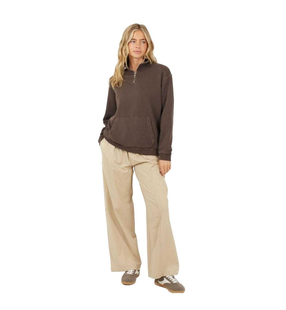 Brave Soul - Sweatshirt für Damen, Weiter Stehkragen
