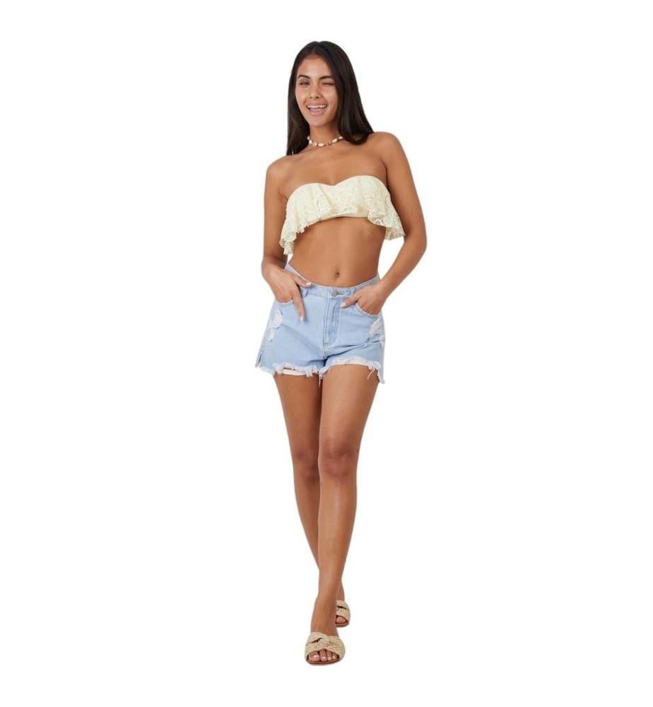 Brave Soul Top Bikini Uncinetto Bandeau Donna