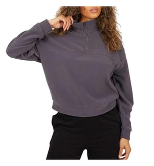 Brave Soul Womens/Ladies Polar Fleece Quarter Zip Sweatshirt