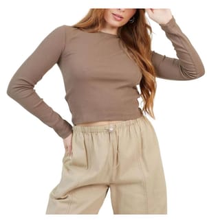 Brave Soul - Kurzes Top für Damen, Langärmlig