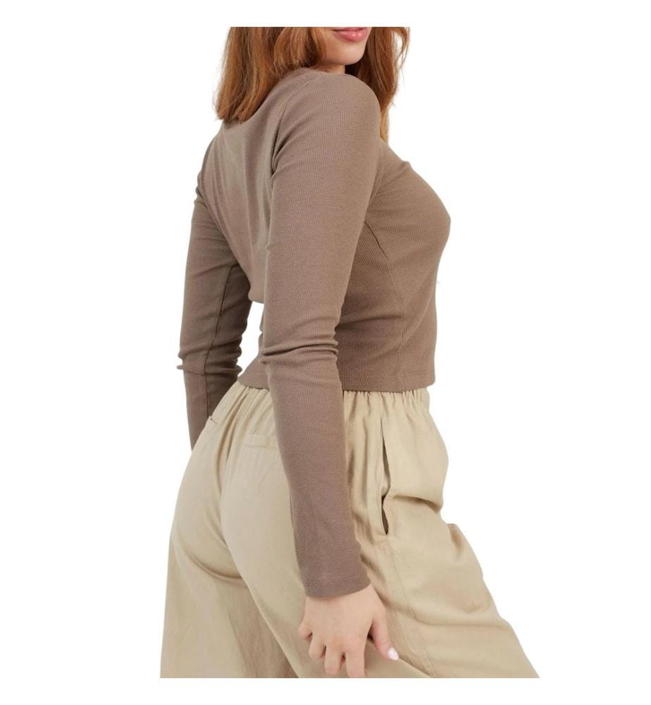 Brave Soul - Kurzes Top für Damen, Langärmlig