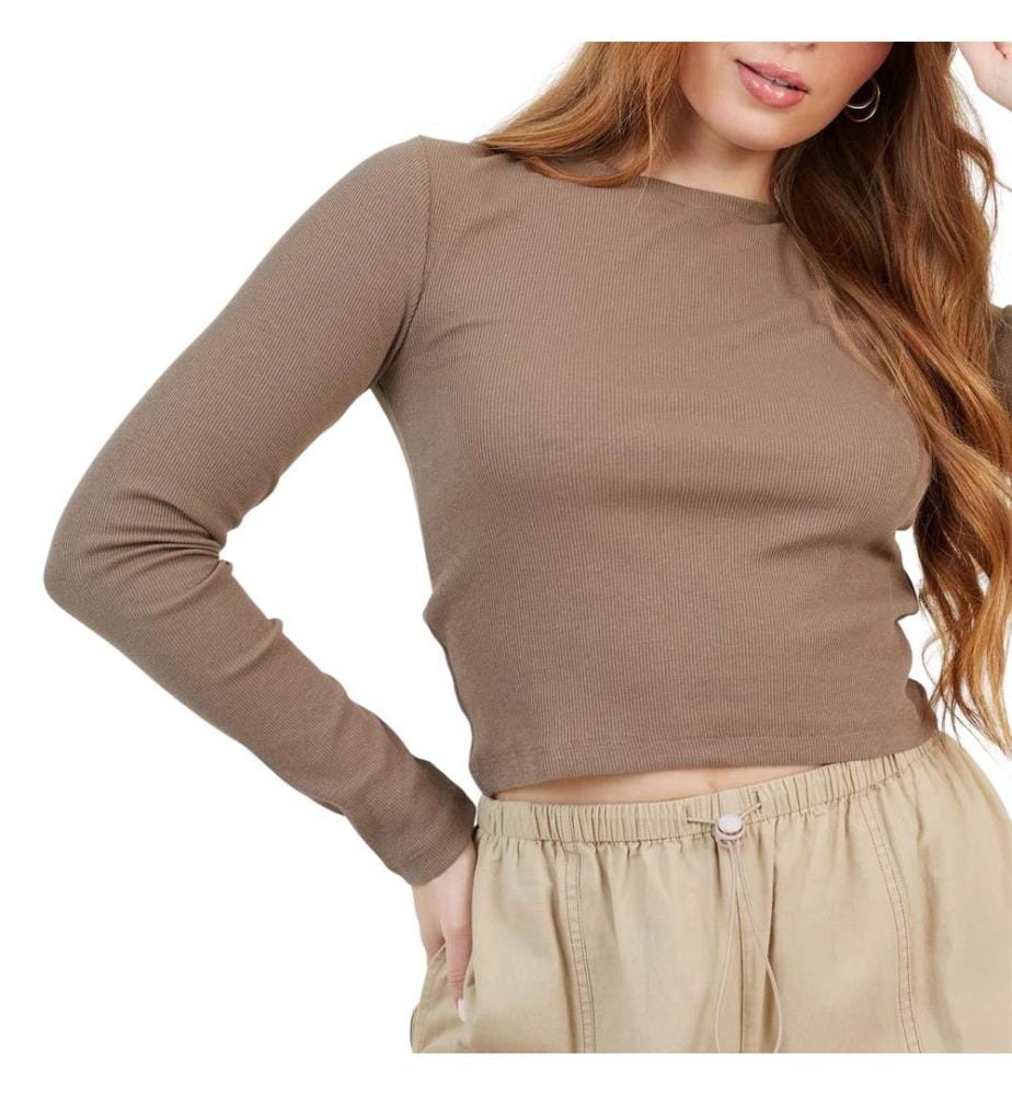 Brave Soul - Kurzes Top für Damen, Langärmlig