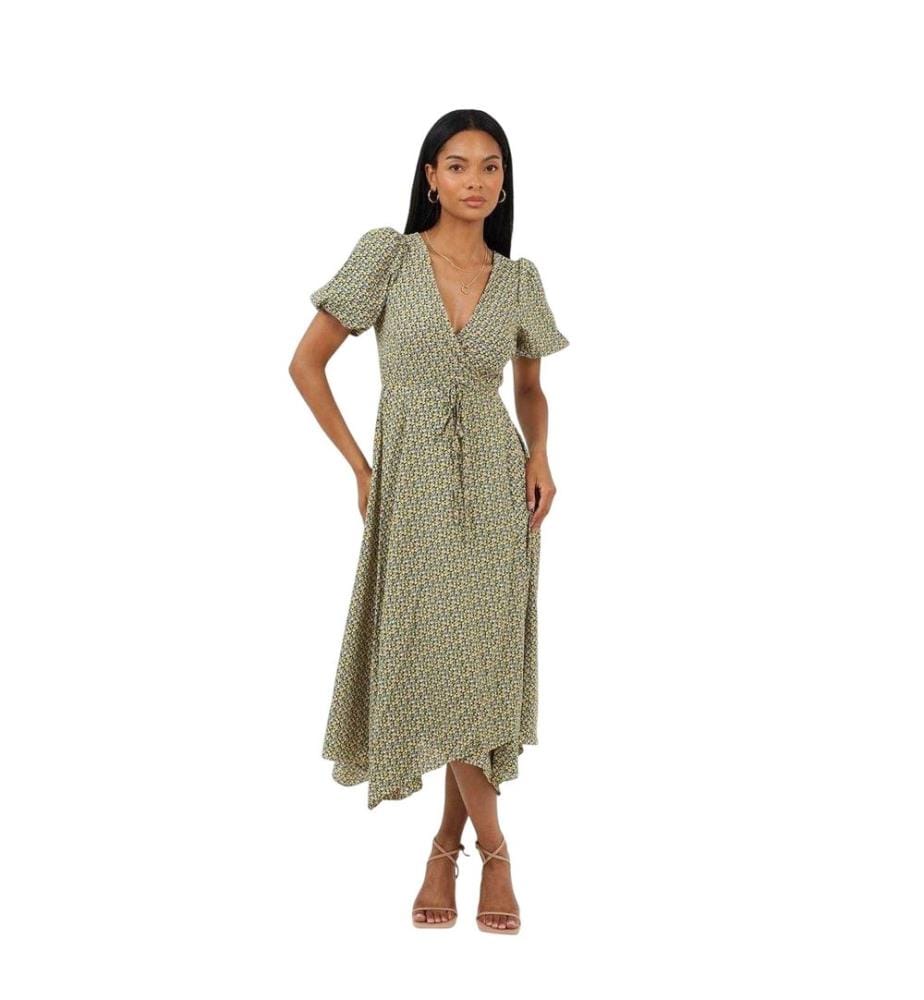 Brave Soul - Midikleid für Damen, V-Ausschnitt