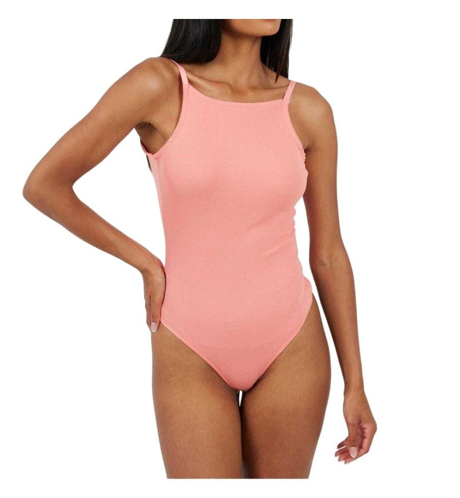 Brave Soul - Bodysuit für Damen, gerippt, Anliegend