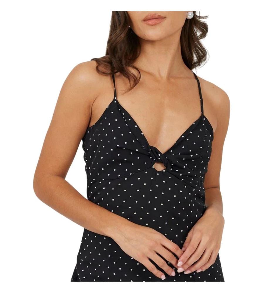 Brave Soul - Robe mi-longue motif/style à pois - Femme