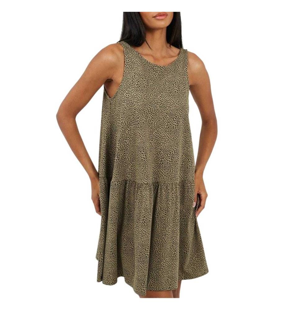 Brave Soul - Minikleid für Damen, V-Ausschnitt, Ärmellos