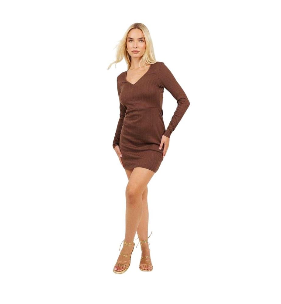 Brave Soul - Minikleid für Damen, Langärmlig