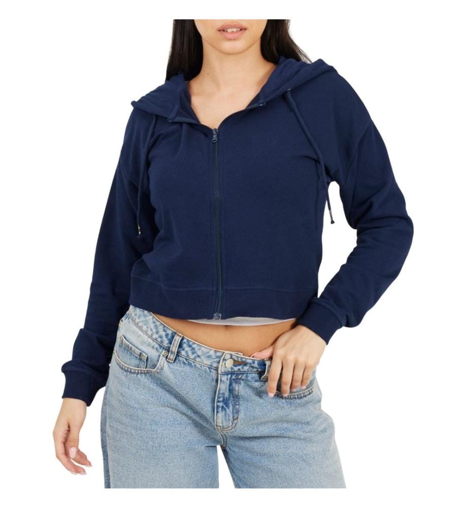 Brave Soul Felpa con Cappuccio e Zip Intera Donna