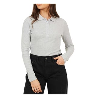 Brave Soul Maglietta Polo A costine Donna