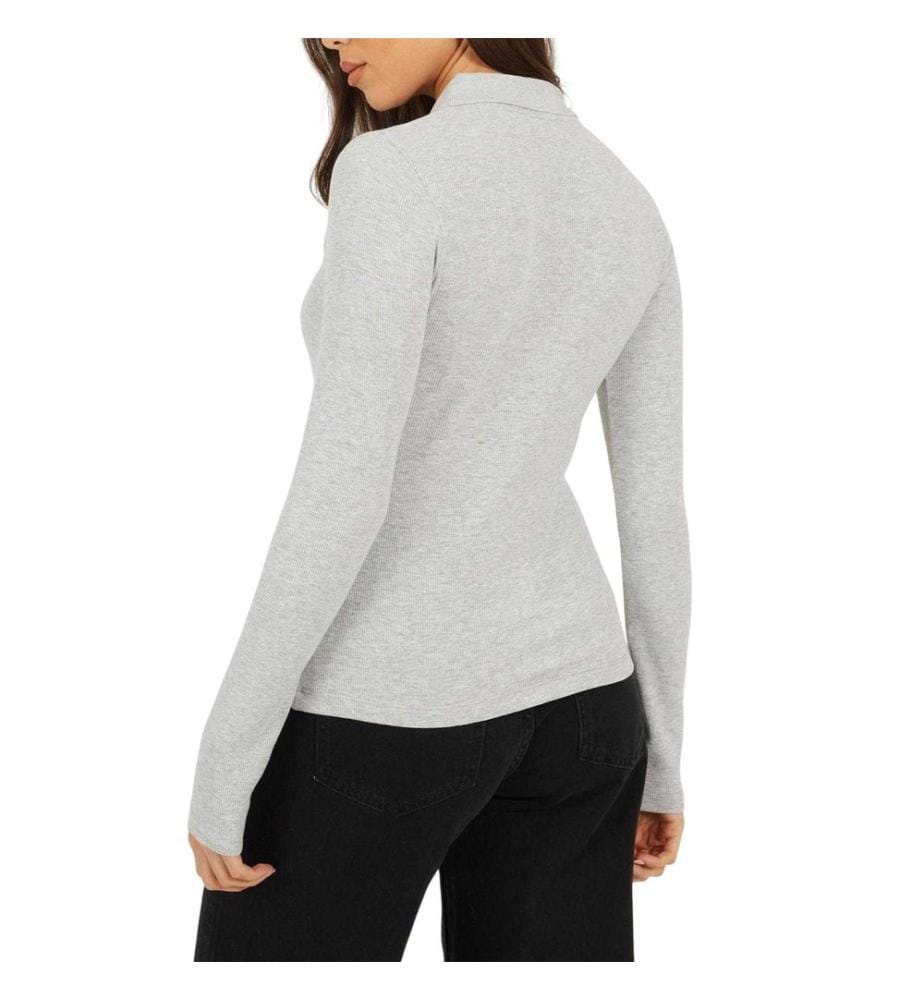 Brave Soul Maglietta Polo A costine Donna