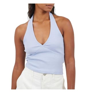Brave Soul Maglietta Corta Scollo all´Americana Senza Maniche Donna