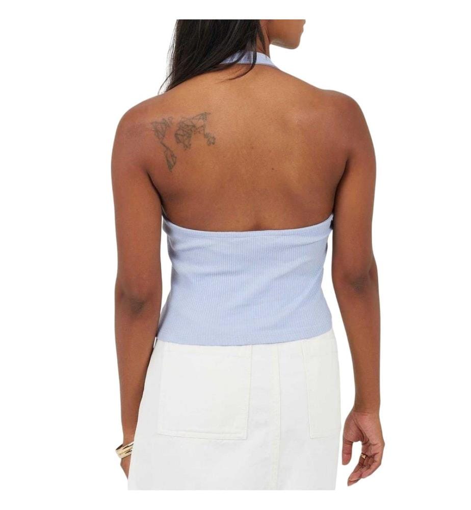 Brave Soul Maglietta Corta Scollo all´Americana Senza Maniche Donna