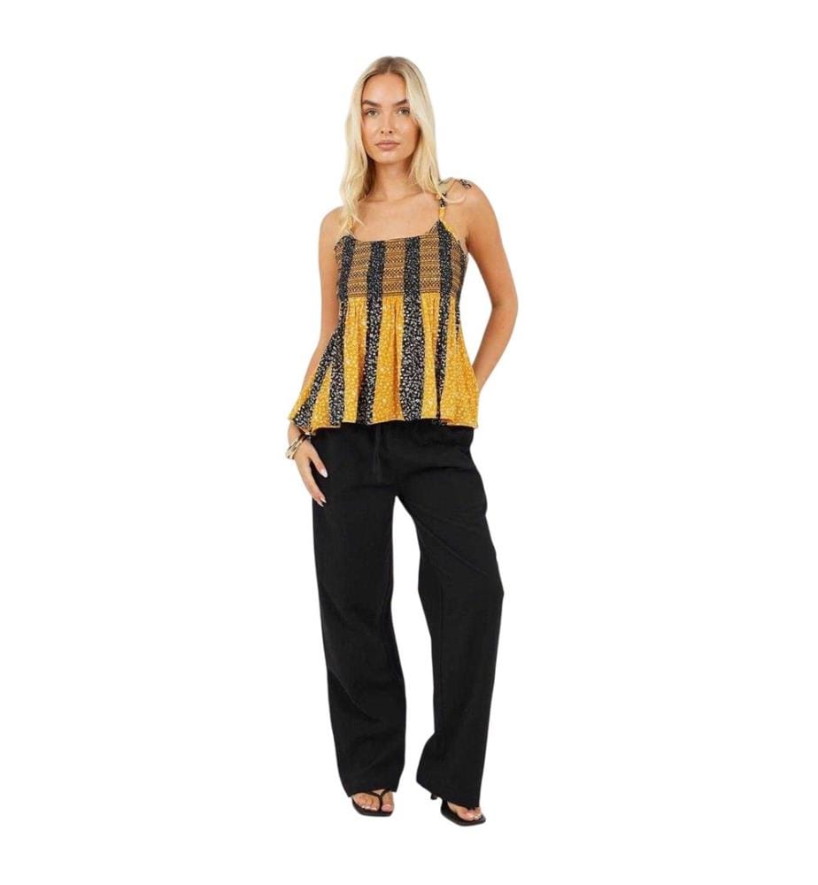 Brave Soul - Top für Damen, Gesmockt, Spaghetti-Träger