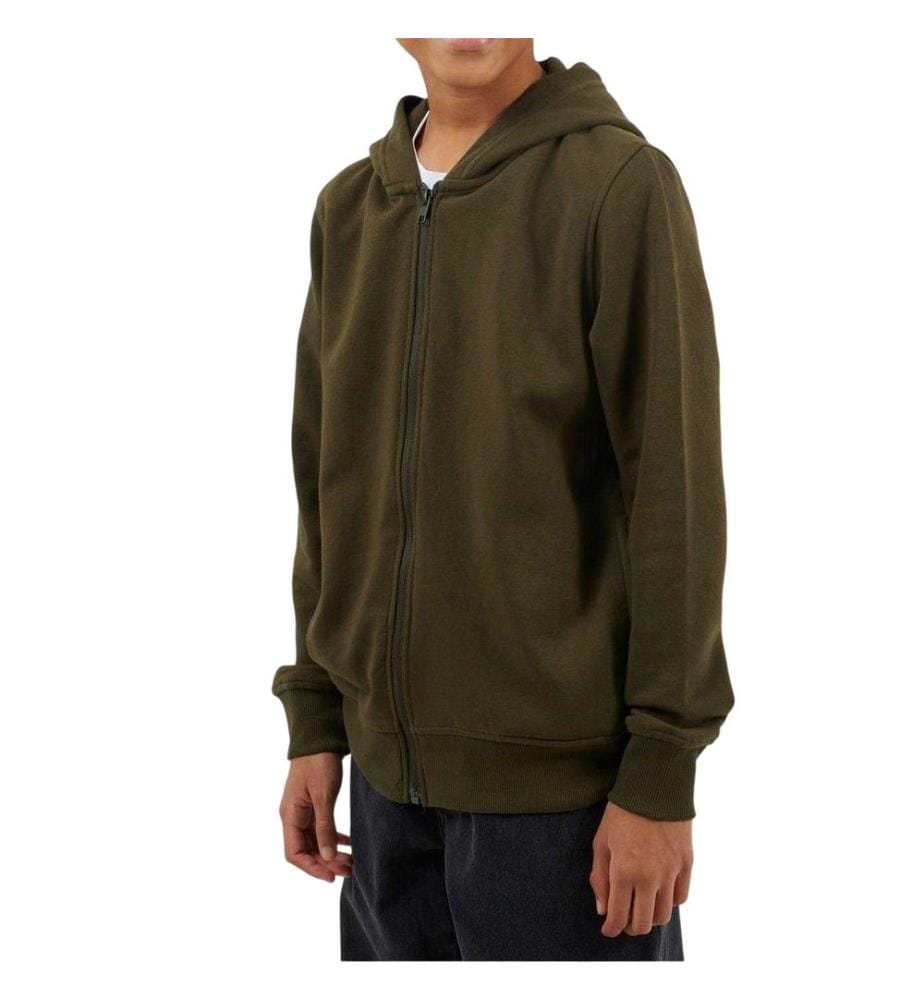 Brave Soul - Hoodie mit durchgehendem Reissverschluss für Jungen, Gerippter Ärmelaufschlag