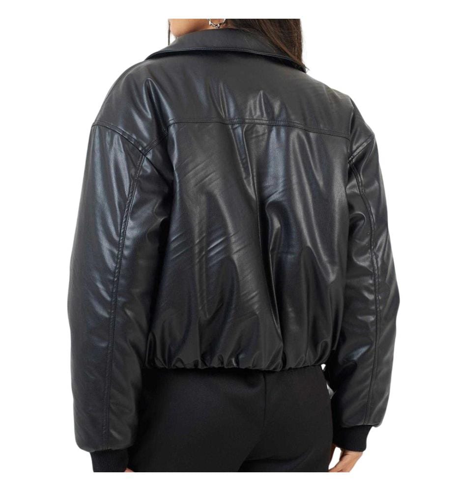 Brave Soul Bomber Oversize Materiale Sintetico Collare Donna