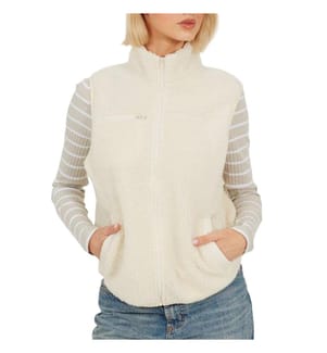 Brave Soul - Weste für Damen, Durchgehender Reissverschluss, Teddy