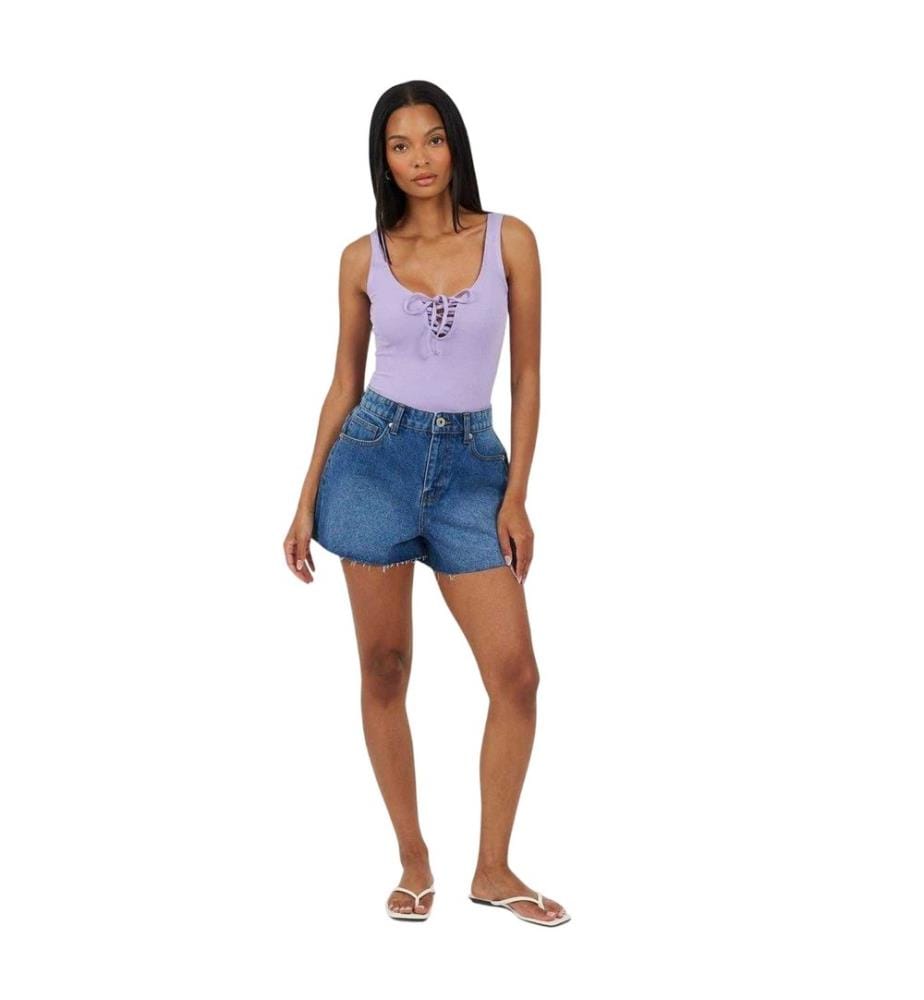 Brave Soul - Bodysuit für Damen, Zum Schnüren