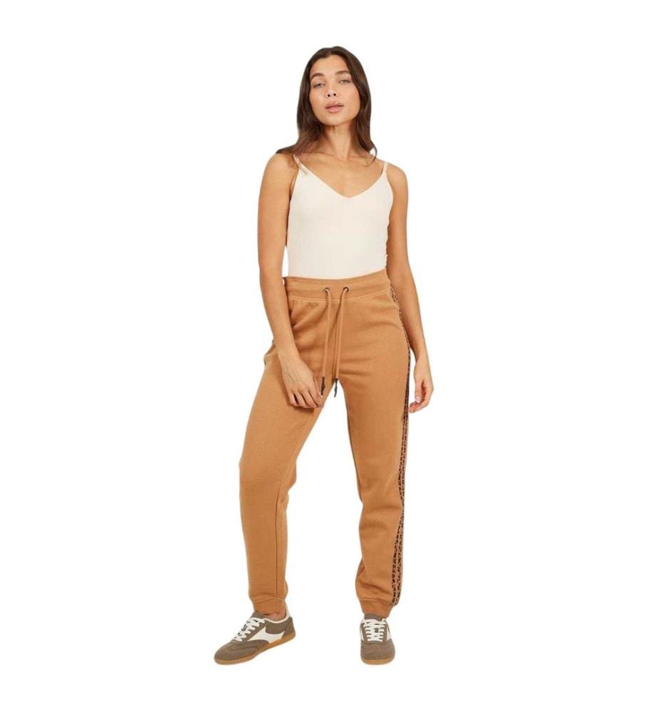 Brave Soul Pantaloni da jogging Leopardato Donna