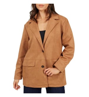 Brave Soul - Blazer für Damen, Wildlederimitat