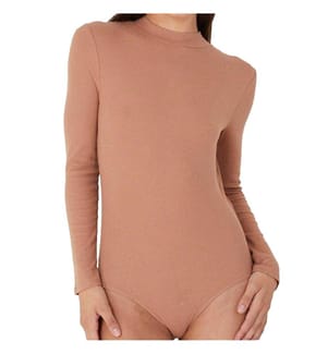 Brave Soul - Bodysuit für Damen, Hoch geschnitten, Langärmlig