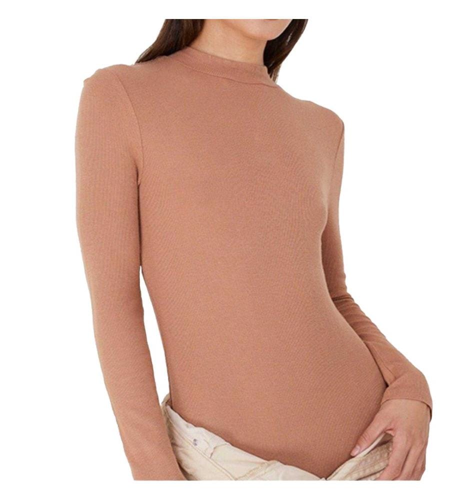 Brave Soul - Bodysuit für Damen, Hoch geschnitten, Langärmlig